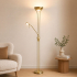 Milton & Oldbrook Vloerlamp met Leeslamp Brescia Goud