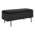 House Collection Banc de Rangement en Velours Ylwa Noir