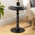 Eazy Living Table d'Appoint Ø 38 cm Roselin Noir