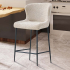 Stozy Bouclette Tabouret de Bar Alpha Beige