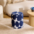 Eazy Living Pouf Ø 30 cm Lenzo Bleu