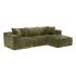 Eazy Living Velours Côtelé Canapé 3 Places Milo Vert