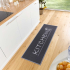 Hanse Home Tapis de Couloir 50 cm x 150 cm Cook & Clean Kitchen Cutlery Noir