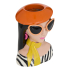 Eazy Living Vase Tête de Femme H22,5 Nini Noir