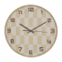 Eazy Living Wandklok Ø 36 cm Éléa Beige Geruit
