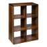 Eazy Living Bibliothèque Avec 6 Compartiments Nina Brun Foncé