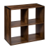 Eazy Living Bibliothèque Avec 4 Compartiments Philo Brun Foncé