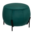 Eazy Living Pouf en Velours Dorine Ø 44 cm Vert