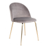 House Collection Velvet Eetkamerstoel Stina Gold Grijs