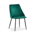 Stozy Velours Chaise de Salle à Manger Kara Vert