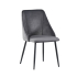 Stozy Velours Chaise de Salle à Manger Kara Gris