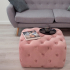 Baytex Pouf en Velours Zygo Rose