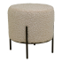 House Collection Pouf Ø 35,5 cm Morten Beige Teddy