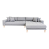 House Collection Canapé d'Angle Milo Lounge Sofa Droit Gris Clair