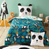 Housse de Couette Panda 140 cm x 200 cm