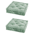 Vloerkussen 45 x 45 cm Bali Munt - 2 Stuks