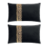 Velvet Sierkussen 30 x 50 cm Black Safari - 2 stuks