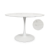 Milton & Oldbrook Table de Salle à Manger Ø 120 cm Prague Look Marbre Blanc Mat