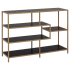 Smuk Stellingkast Chelsea Goud - Zwart 114 x 35 x 78 cm