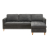 House Collection Ecksofa Petter Ottomane Variabel Grau