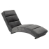 Smuk Velvet Chaise Longue Kaoni Donker Grijs