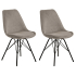 Smuk Ribstof Eetkamerstoel Erina Beige - 2 Stuks