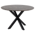 Smuk Eettafel Ø 120 cm Kesia Marmer Bruin