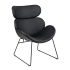 Smuk Fauteuil Rhys Noir