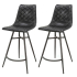 Zatalo Barhocker Ursula Anthrazit - 2 Stück