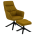 Smuk Fauteuil Relax avec Repose-Pieds Orion Jaune