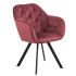 Smuk Velvet Eetkamerstoel Draaibaar Weylan Koraalroze