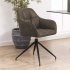 Smuk Chaise de Salle à Manger Pivotante Zola Brun