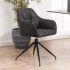 Smuk Chaise de Salle à Manger Pivotante Zola Anthracite