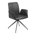 Smuk Esszimmerstuhl Drehbar Nox Lederoptik Schwarz