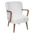 Eazy Living Fauteuil Odilon Blanc Teddy