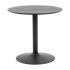 Smuk Table de Salle à Manger Ø 80 cm Lathan Noir