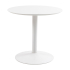 Smuk Table de Salle à Manger Ø 80 cm Lathan Blanc