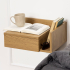 Smuk Wand Nachttisch mit Ablagefach Aydin Holz