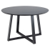 Smuk Eettafel Ø 120 cm Blake Zwart