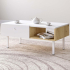 Casa Olive Table Basse 90 cm Sofia Blanc