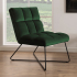 Smuk Velours Fauteuil Katherine Vert