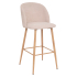 Eazy Living Velours Côtelé Tabouret de Bar Royal Beige
