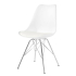 Lula Esszimmerstuhl Inger Weiß - Chrom