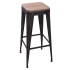 Eazy Living Tabouret de Bar Rosine Noir