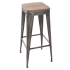 Eazy Living Tabouret de Bar Rosine Gris