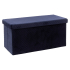 Eazy Living Poef + Opbergbox Reims Donker Blauw