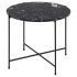 Smuk Table d’Appoint Ø 52 cm Shannon Marbre Noir