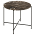 Smuk Table d’Appoint Ø 52 cm Shannon Marbre Brun