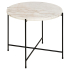 Smuk Table d’Appoint Ø 52 cm Shannon Marbre Blanc