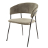 Zatalo Velours Chaise de Salle à Manger Laverna Beige